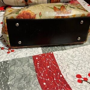 Black Floral Tote Bag